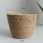 Woven Grass Planter Basket