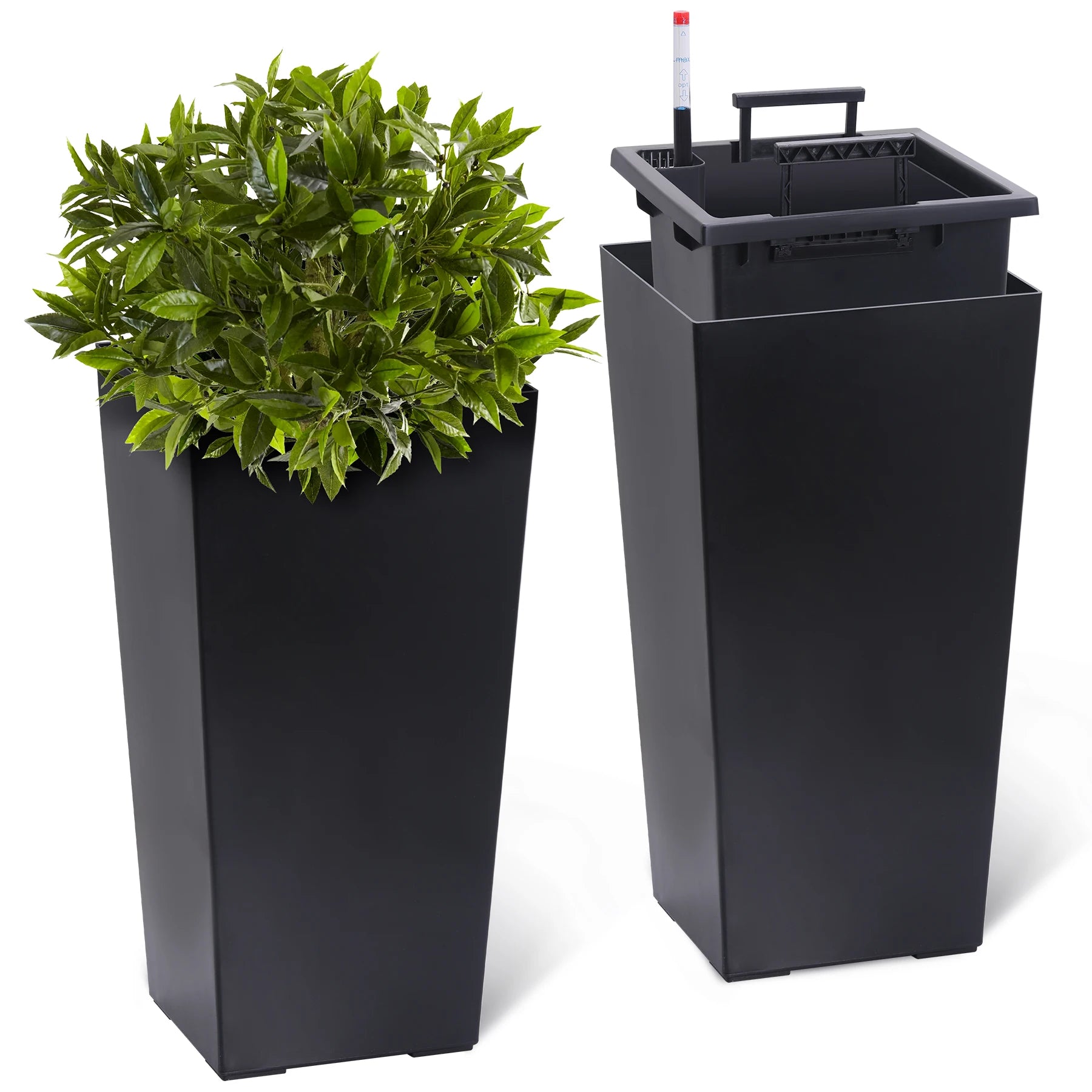 Self-Watering Tall Planter (Set of 2)