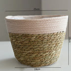 Woven Grass Planter Basket