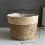 Woven Grass Planter Basket