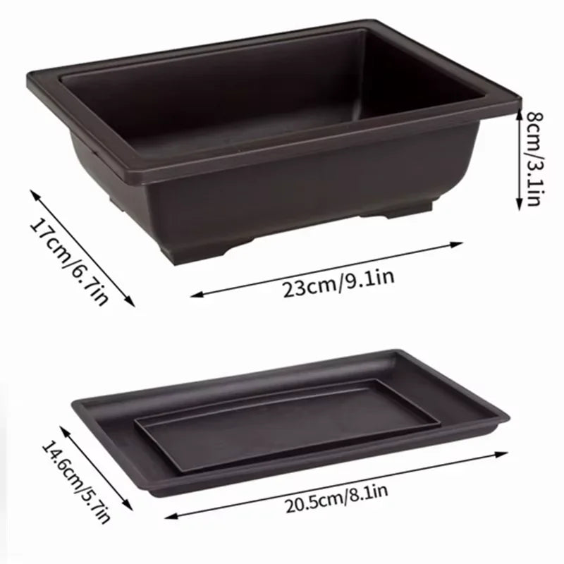 Breathable Bonsai Planter Pot (Rectangular / Square)