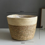 Woven Grass Planter Basket