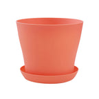 Colorful Plastic Planter Pot with Tray
