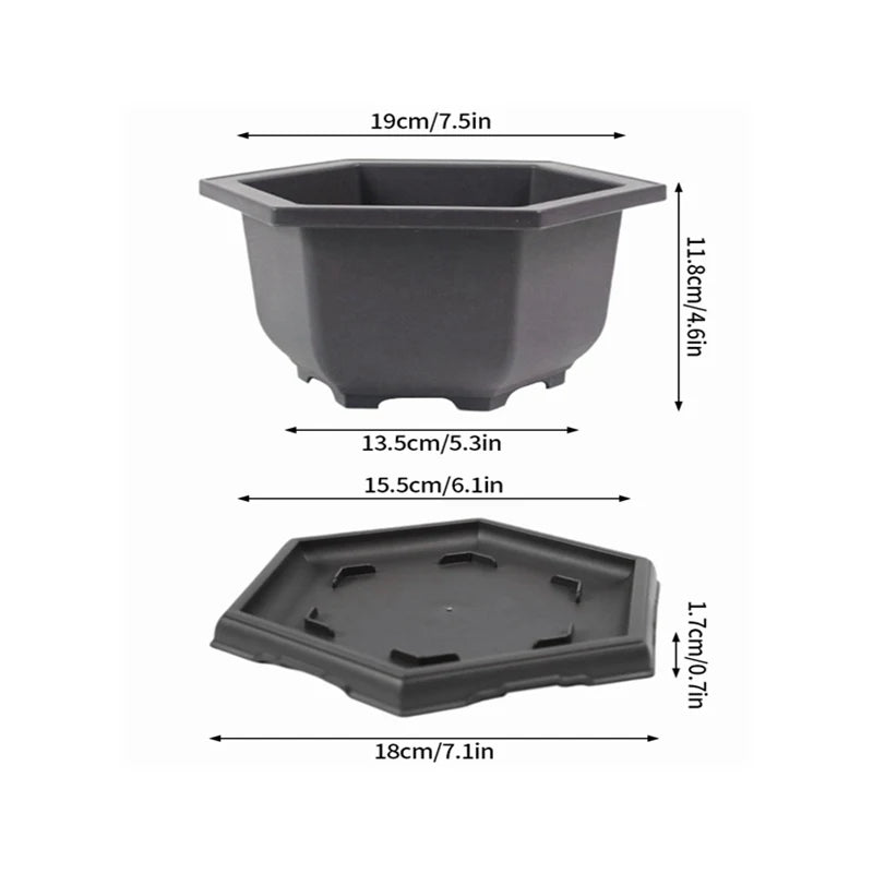 Breathable Bonsai Planter Pot (Rectangular / Square)