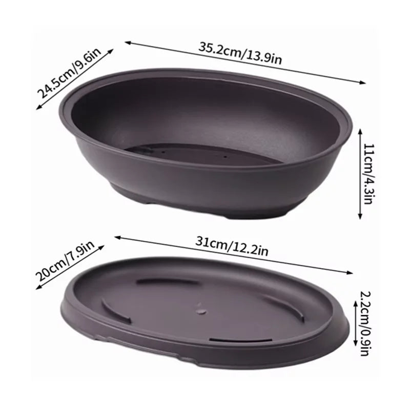 Breathable Bonsai Planter Pot (Rectangular / Square)