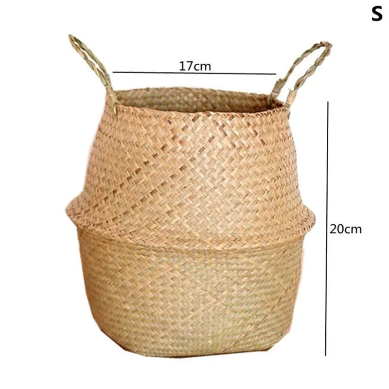 Woven Grass Planter Basket